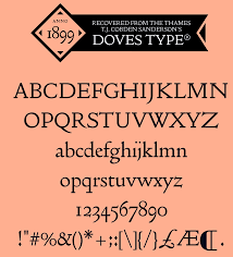 Doves Type Headline Font preview